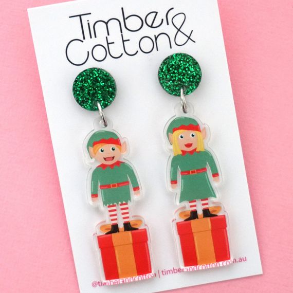 Christmas elf deals earrings