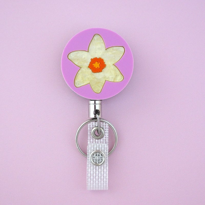 Badge Reels Australia | Floral Badge Reel – KIN & PAR PTY LTD