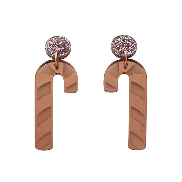 Rose gold outlet christmas earrings