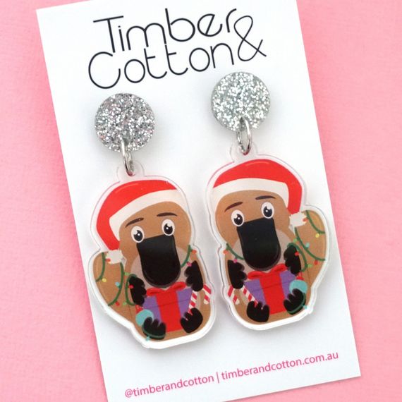 Christmas earrings deals dangle